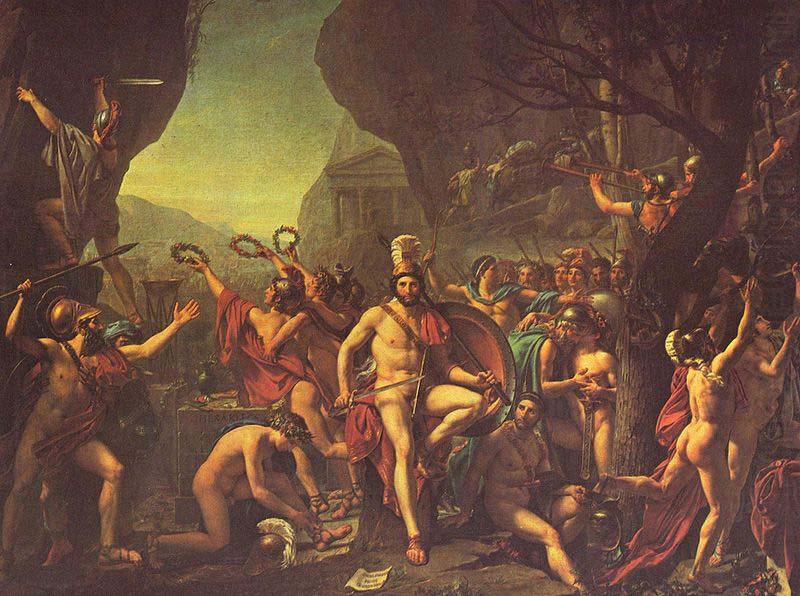 Jacques-Louis David Leonidas at Thermopylae china oil painting image